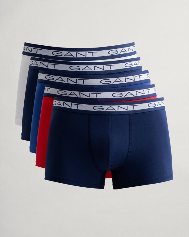 Gant 5-Pack Basic Trunks Men's Underwear Multicolor | Q7XIetKQ75B