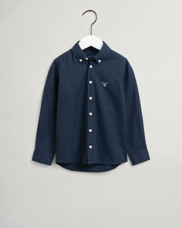 Gant Archive Oxford Kids' Shirts Blue | K9tA5YB9SLj