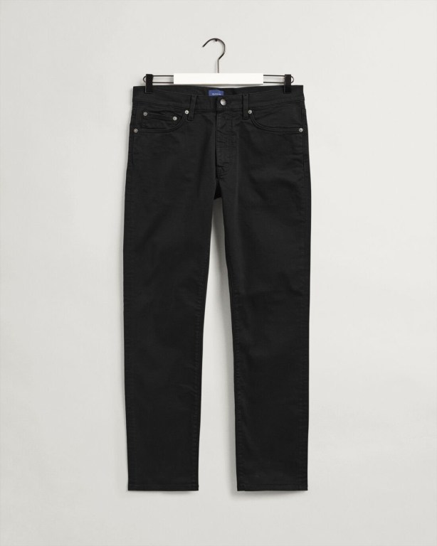 Gant Arley Men's Regular Fit Jeans Black | cEuukVw0WPN