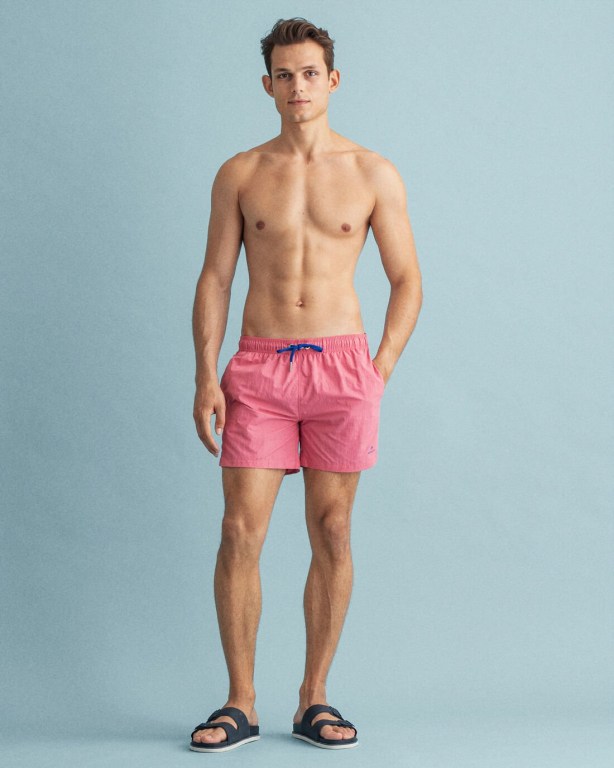 Gant Classic Fit Men's Swim Shorts Rose | EwQgFtdQVEM