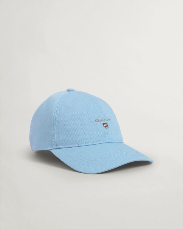 Gant Cotton Twill Women's Caps Blue | hCrFjtu73RW