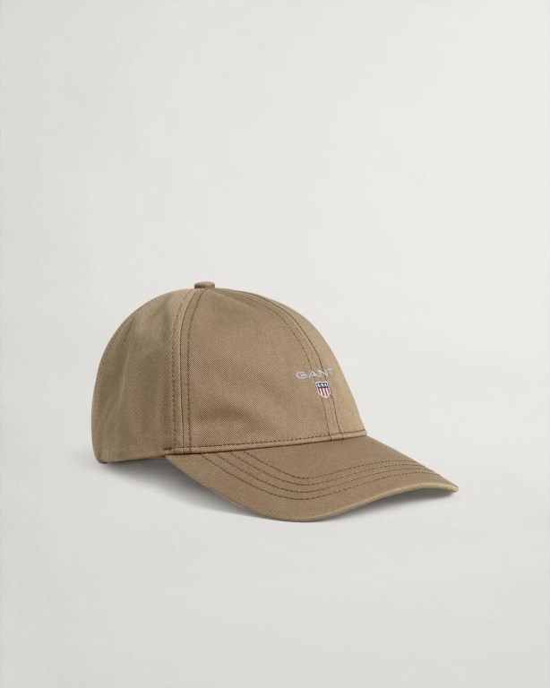 Gant Cotton Twill Women's Caps Green | 7IWH00GCp4R