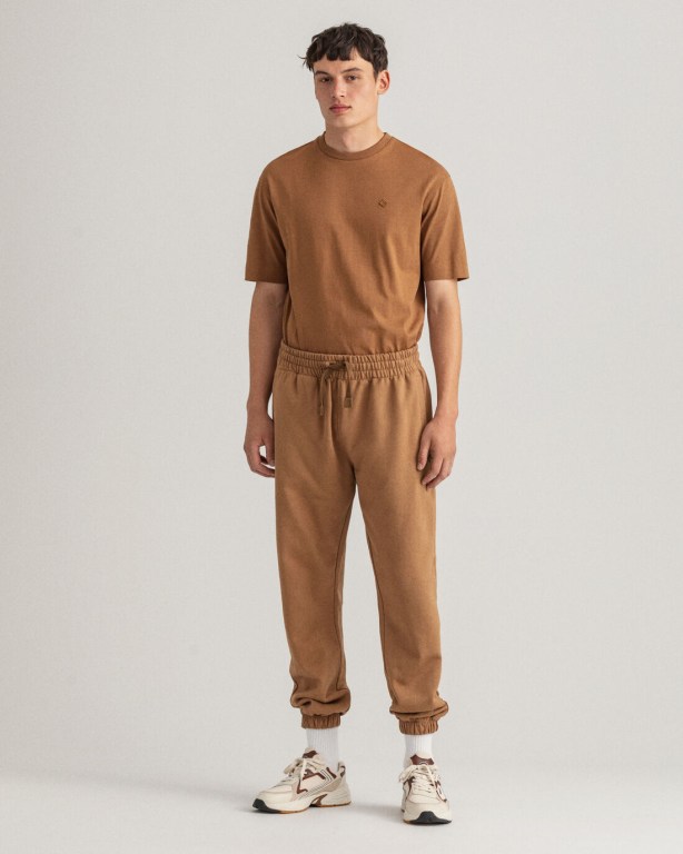 Gant Icon G Essential Men's Sweatpants Brown | TuiYSRPRUYu