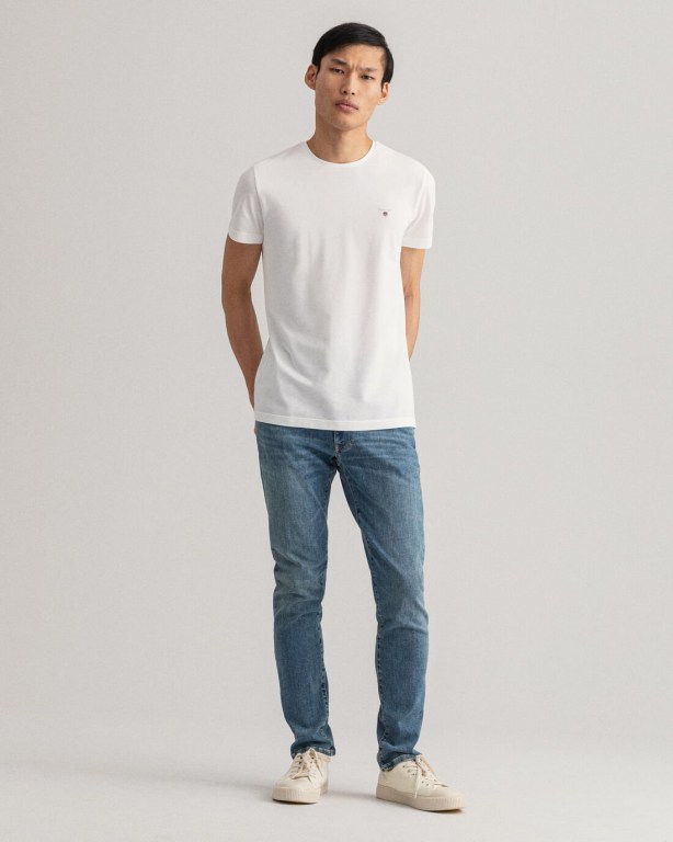 Gant Maxen Extra Slim Fit Active-Recover Men's Extra Slim Fit Jeans Light Blue | BK7EaoOQ2jc