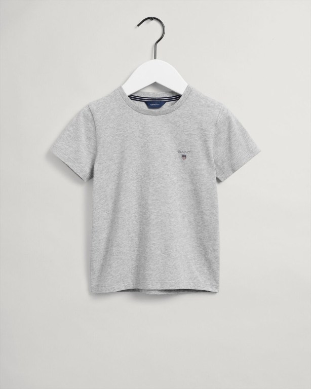 Gant Original Kids' T-shirts Light Grey | 64Dkejg15SD