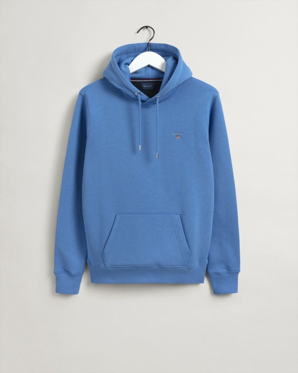 Gant Original Men's Hoodies Blue | N4rE4oiB1nU