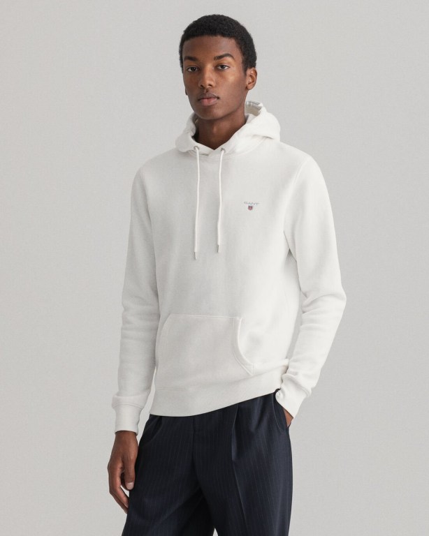 Gant Original Men's Hoodies White | NSDqVMocxRN