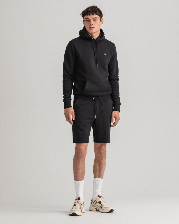 Gant Original Sweat Men's Shorts Black | d0GnUbXCn9D