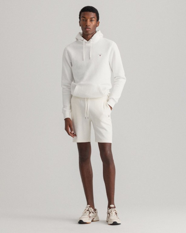 Gant Original Sweat Men's Shorts White | zPWEGw2goMA