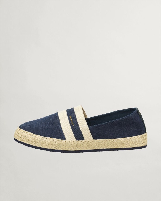 Gant Raffiaville Espadrilles Women's Casual Shoes Dark Blue | YfO0ZUujvfJ