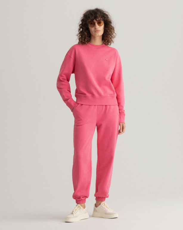 Gant Relaxed Fit Icon G Essential Women's Sweatpants Rose | I04N79FvERj