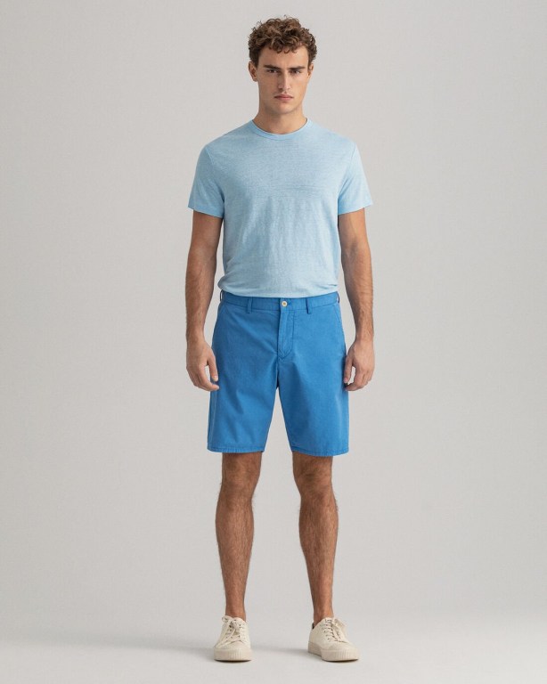 Gant Relaxed Fit Men's Shorts Blue | qpqX7uKwkLU