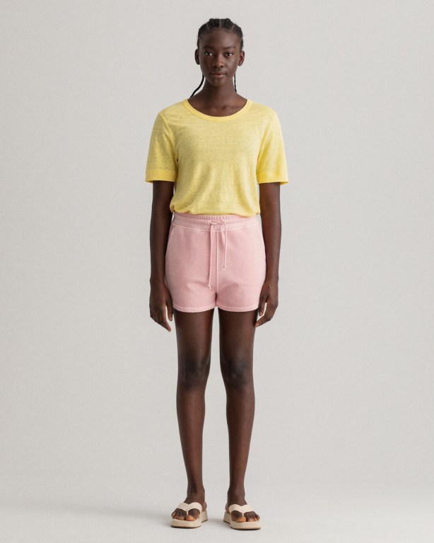 Gant Relaxed Fit Sunfaded Women's Shorts Pink | AiQSObLjcpz