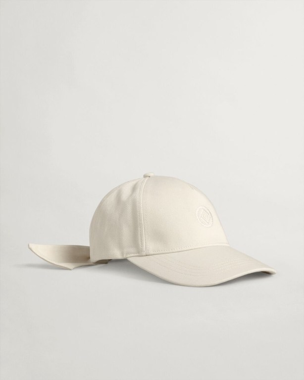 Gant Rope Icon Women's Caps Cream | 5ImPWErZQzI