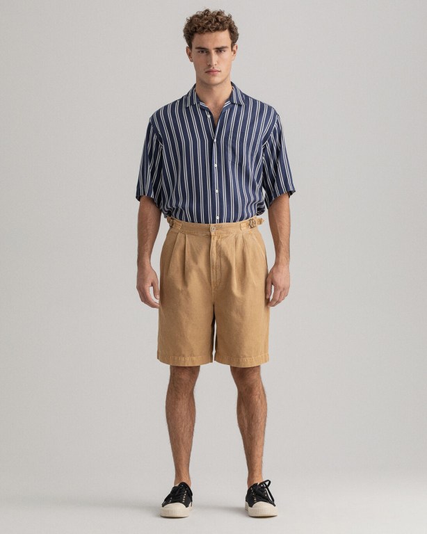 Gant Safari Men's Shorts Beige | GEMArpmeG66