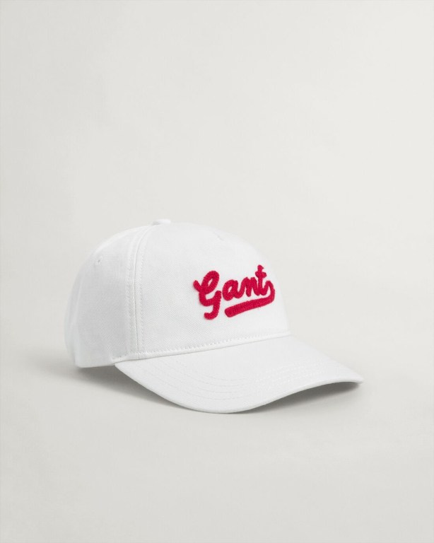 Gant Script Women's Caps White | deF4HQFUPEW