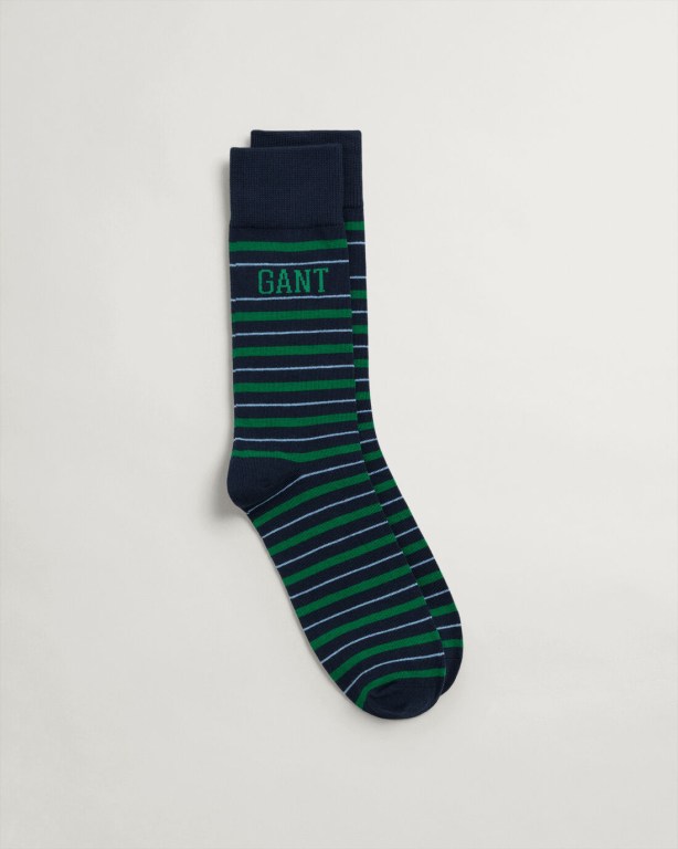 Gant Stripe Men's Socks Blue | Tc206xwkoOF