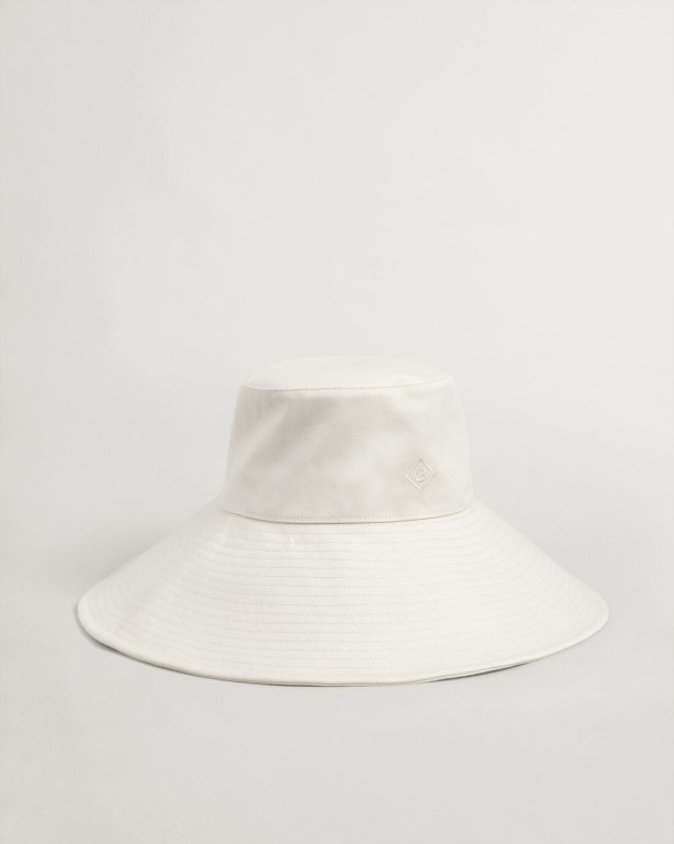 Gant Sun Hat Women's Caps Cream | cCks5PKg1MW