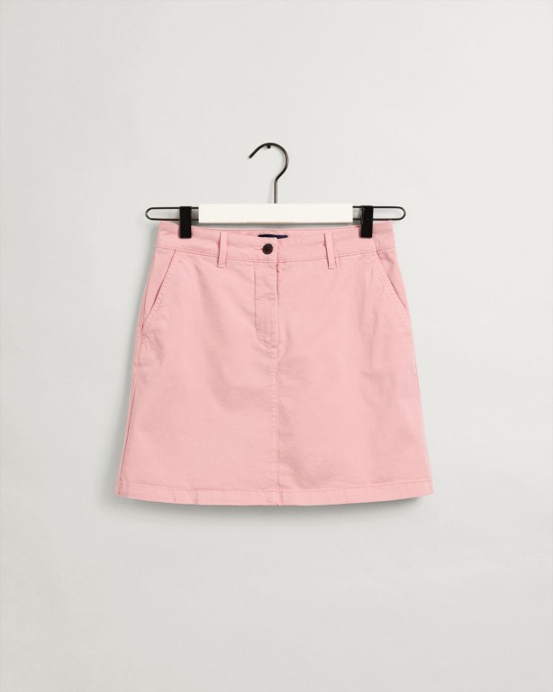 Gant Sunfaded Short Chino Skirt Women's Shorts Pink | dHaOfZ1Mlfa