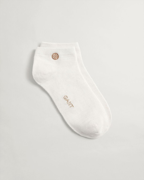 Gant Viscose Ankle Women's Socks White | sdkQkVupLeO