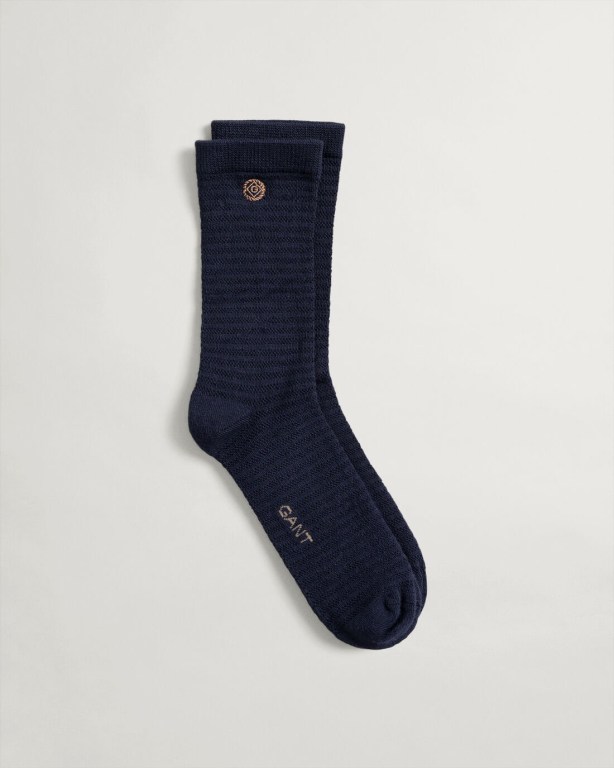 Gant Viscose Women's Socks Blue | pfA50Y0Frh7