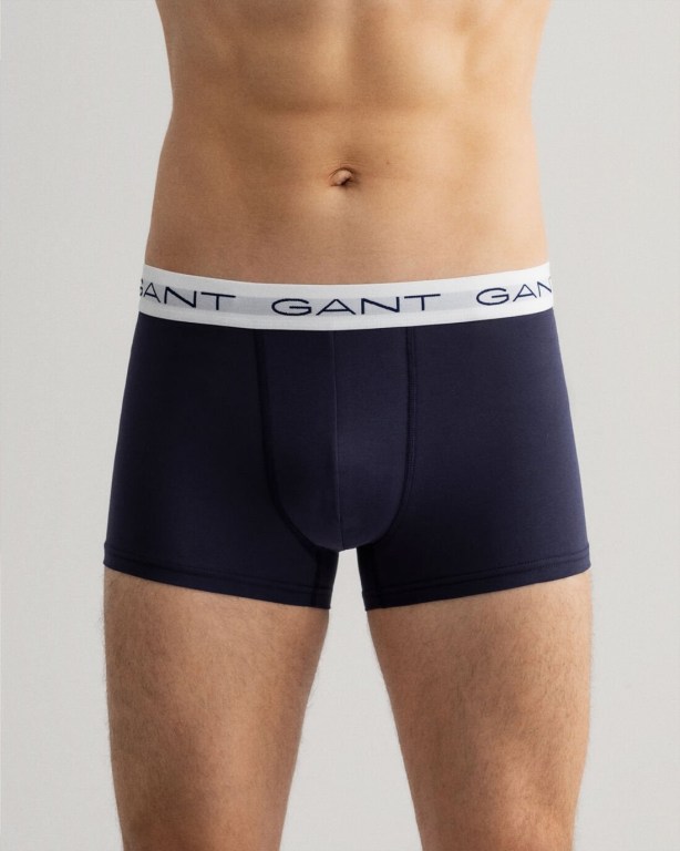 Gant 3-Pack Banner Shield Trunks with Gift Box Men's Underwear White | lWVPUMF5k7L