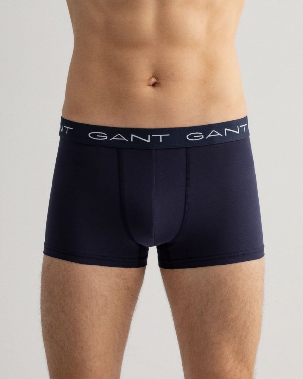 Gant 3-Pack Banner Shield Trunks with Gift Box Men's Underwear White | lWVPUMF5k7L