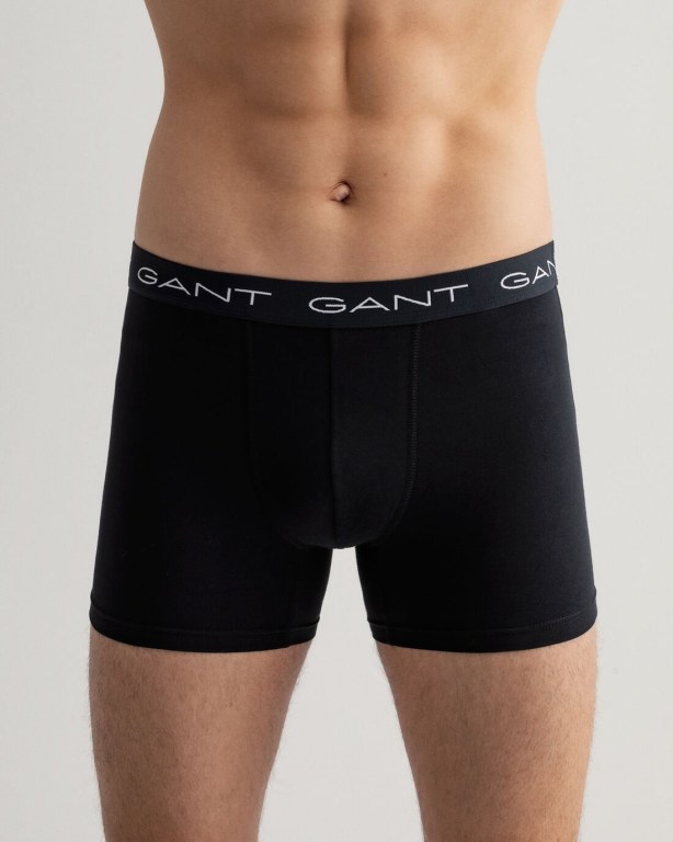 Gant 3-Pack Boxer Briefs Men's Underwear Grey | C4GGyzObbCv