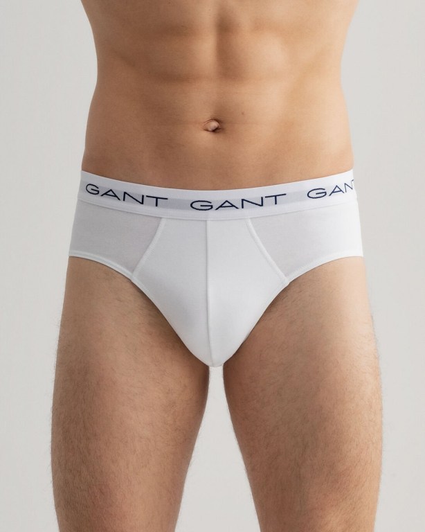 Gant 3-Pack Briefs Men's Underwear Grey | Pj4Dy0xn4yM