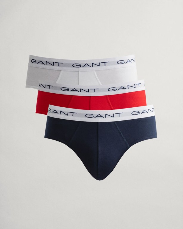 Gant 3-Pack Briefs Men\'s Underwear Multicolor | PmlYQpJolzz