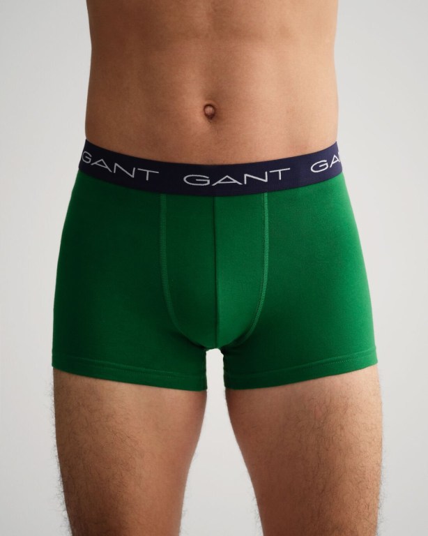 Gant 3-Pack Trunks Men's Underwear Green | mAx82gPFkzd