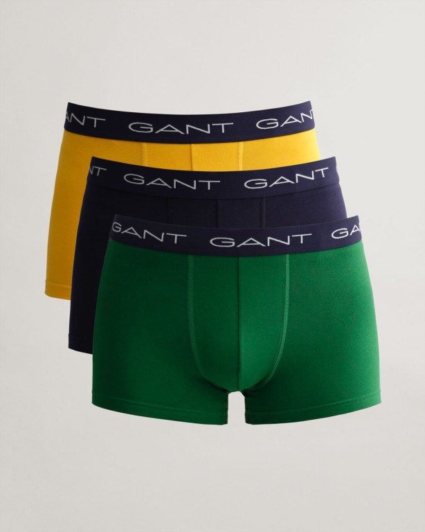 Gant 3-Pack Trunks Men\'s Underwear Green | mAx82gPFkzd