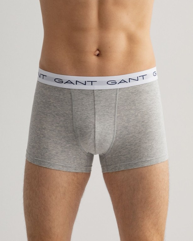 Gant 3-Pack Trunks Men's Underwear Grey | fICSpNZWyyZ