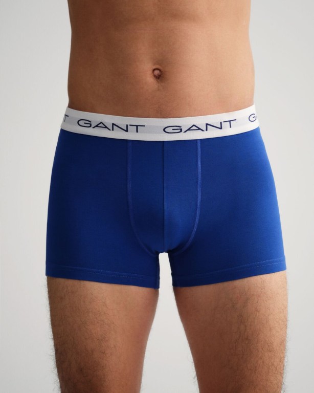 Gant 3-Pack Trunks Men's Underwear Light Grey | f9lo1NdDoYA