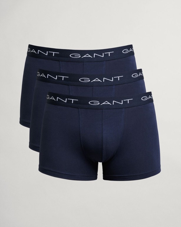 Gant 3-Pack Trunks Men\'s Underwear Navy | Dlz6e6gSht1