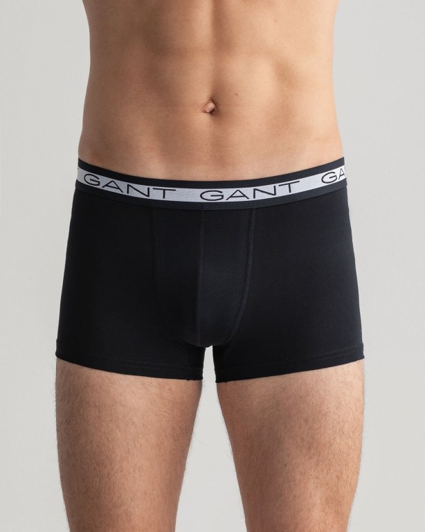 Gant 5-Pack Basic Trunks Men's Underwear Black | LIV8cGA0Jbg