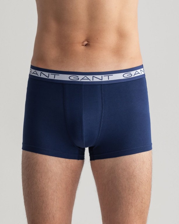 Gant 7-Pack Basic Trunks Men's Underwear Navy | nkkfVTdb50H