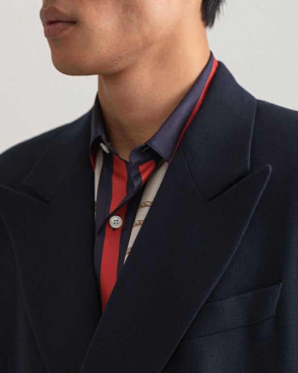 Gant 80s Club Men's Blazers Blue | HhDtWgo9yim