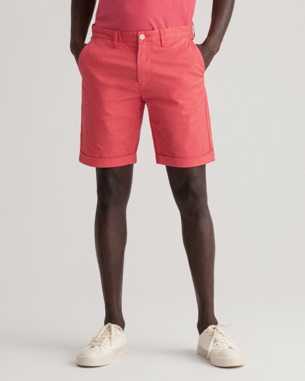 Gant Allister Regular Fit Sunfaded Men's Shorts Pink | 1EmF28cQVbP