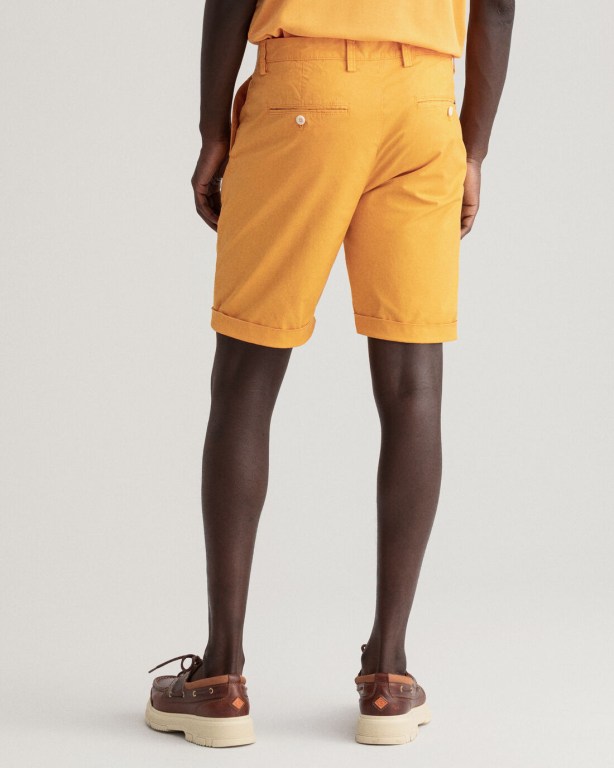 Gant Allister Regular Fit Sunfaded Men's Shorts Orange | 3tweoAr3Haw