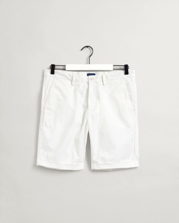 Gant Allister Regular Fit Sunfaded Men's Shorts White | sVefnjBpro3