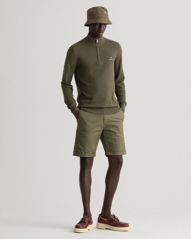 Gant Allister Regular Fit Sunfaded Men's Shorts Green | tTAFNIJOjvo