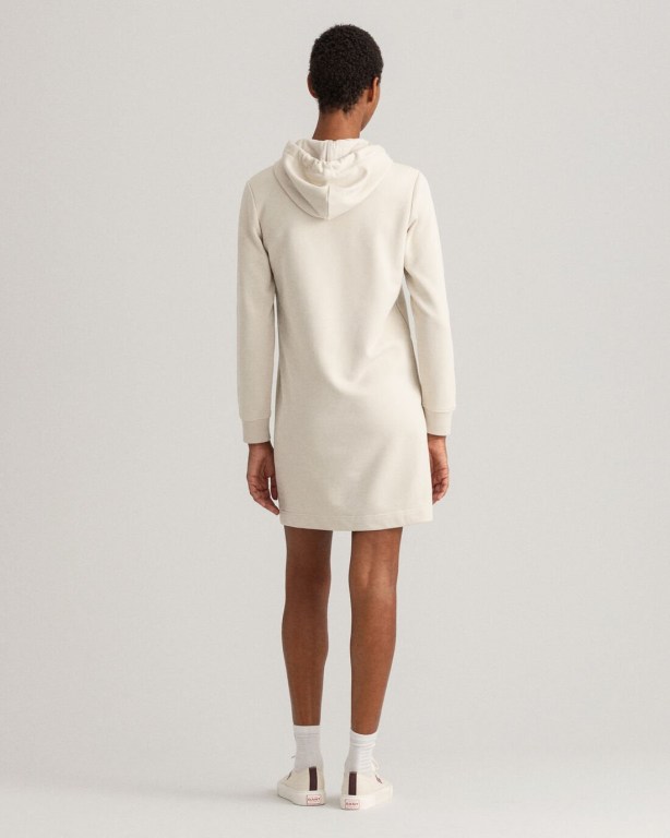 Gant Archive Shield Hoodie Women's Dresses White | fJlPXEM4eK7