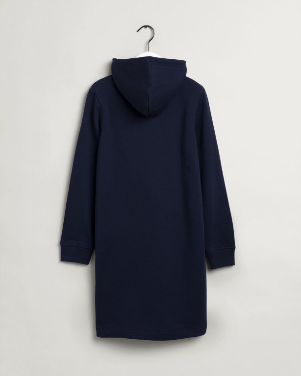 Gant Archive Shield Hoodie Women's Dresses Blue | wieSv4pGpBq