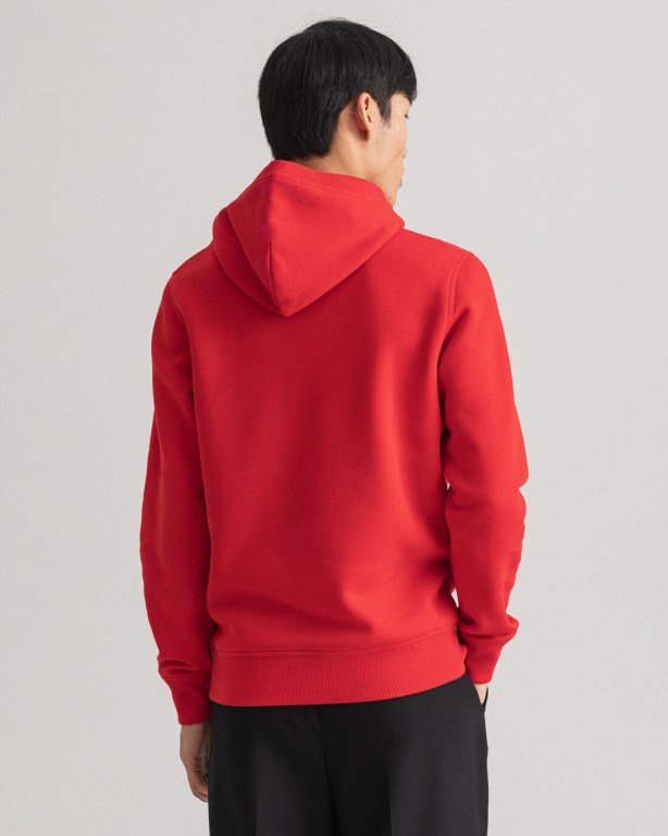 Gant Archive Shield Men's Hoodies Light Red | bXuXaIsualC