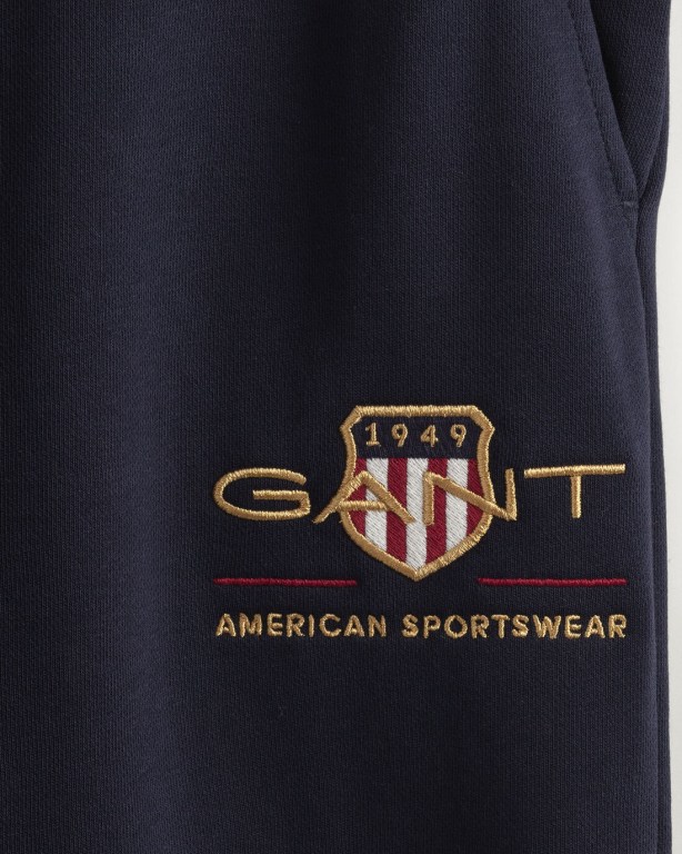 Gant Archive Shield Men's Sweatpants Blue | ywBfJfDkBAC