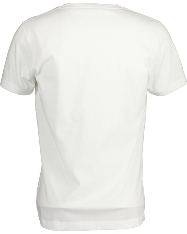 Gant Archive Shield Men's T-shirts White | wwtOCWVJLjT