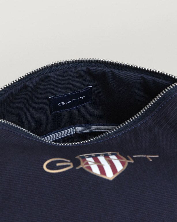 Gant Archive Shield Wash Men's Bags Dark Blue | JJGVpn4WWwE