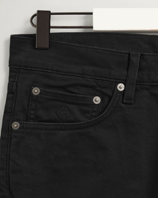 Gant Arley Men's Regular Fit Jeans Black | cEuukVw0WPN