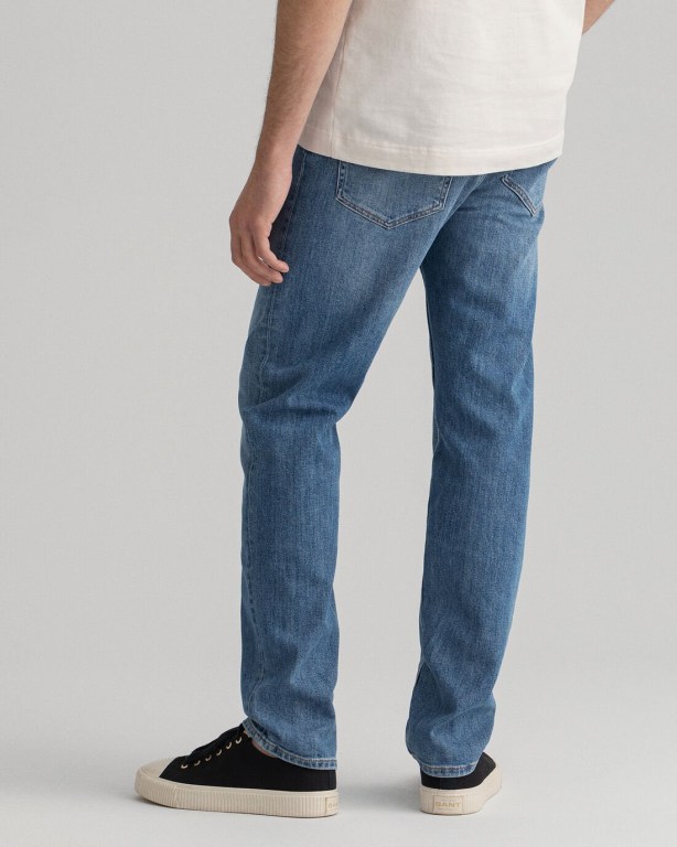 Gant Arley Men's Regular Fit Jeans Blue | g2o3E2aD6TZ